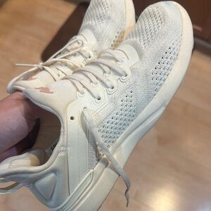 APL Light yellow Knit Lace-Up Sneakers